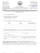 Form Lld-f-2 - West Virginia Statement Of Dissociation For A Limited Liability Company
