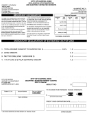 Declaration Of Estimated Tax And Quarterly Estimated Payment - City Of Canton