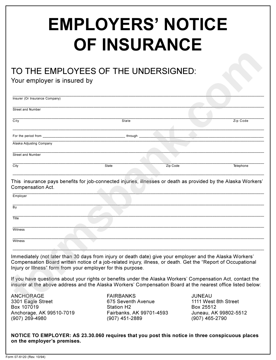 Form 07-6120 - Employers