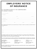 Form 07-6120 - Employers' Notice Of Insurance