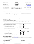 Form Llf-2 - Application For Exemption From Certificate Of Authority Of A Limited Liability Company