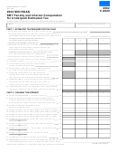 Form C-8020 - Michigan Sbt Penalty And Interest Computation For Underpaid Estimated Tax - 2002