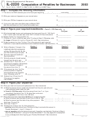 Form Il-2220 - Computation Of Penalties For Businesses - 2002