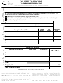 Form 150-101-240 - Tax Credit For Donations To Gleaning Cooperative