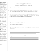 Form Ll0005 - Application For Registration Of A Foreign Limited Liability Company