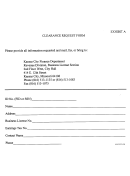 Clearance Request Form - Kansas City