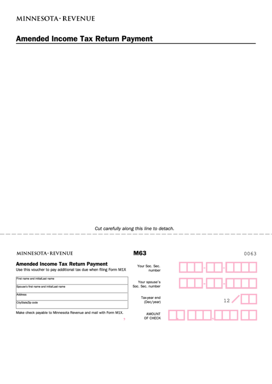 form-m63-amended-income-tax-return-payment-printable-pdf-download