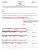 Tangible Personal Property Tax Return - City Of St. Louis - Office Of The Assessor Form 2015 Printable pdf