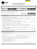 Fillable Montana Form Rcyl - Recycle Credit/deduction - 2015 Printable pdf