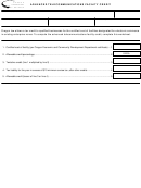 Advanced Telecommunications Facility Credit Form