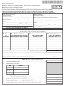 Form 526-a - Rural Small Business Capital Company Report For Investors - 2011