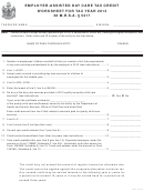 Employer-assisted Day Care Tax Credit Worksheet For Tax Year 2013