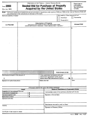 Form 2593 - Sealed Bid For Purchase Of Property Acquird By The United States - 1983