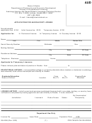 Form 08-4056 - Application For Audiologist License - 2000