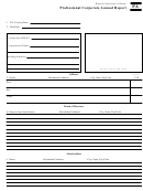 Form 17-2718 - Professional Corporate Annual Report - 2000 Printable pdf