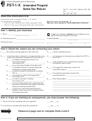 Form Pst-1-x - Amended Prepaid Sales Tax Return - Illinois Department Of Revenue