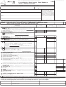 Form Pt-100 - Petroleum Business Tax Return - New York State Department Of Taxation And Finance