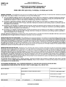 Form Cert-115 - Cetificate For Exempt Purchases Of Gas, Electricity And Heating Fuel