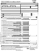Fillable Form C-8000 - Single Business Tax Annual Return - 1998 Printable pdf