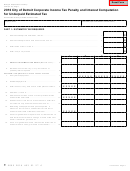 Form 5324 - City Of Detroit Corporate Income Tax Penalty And Interest Computation For Underpaid Estimated Tax - 2016