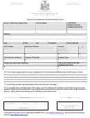 Reporting Organization Reimbursement Form