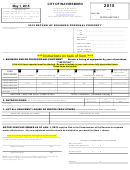 Form Cr-1 - Return Of Business Personal Property - Waynesboro Commissioner Of The Revenue - 2015