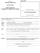 Form Mnpca-12 - Applicatio Nfor Authority Tocarry On Activities Printable pdf