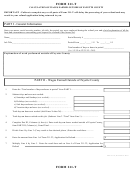 Form 211-T - Calculation Of Wages Earned Outside Of Fayette County - 2015 Printable pdf