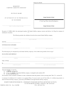 Form Mllc-9a - Statement Of Withdrawal Of Member - Maine Secretary Of State