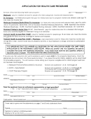 Form Hc 202med - Application For Health Care Programs