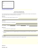 Form 08-430 - Articles Of Organization - Domestic Limited Liability Company