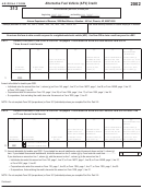 Arizona Form 313 - Alternative Fuel Vehicle (Afv) Credit - 2002 Printable pdf