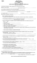 Form A-5088-nc - Application For Tax Clearence Certificate