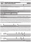 Form 8453-llc - California E-file Return Authorization For Limited Liability Companies - 2011