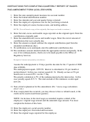 Form Ldol-Es51 - Instructions For Completing Quarterly Report Of Wages Printable pdf