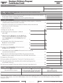 California Form 3501 - Employer Childcare Program/ Contribution Credit - 2011 Printable pdf