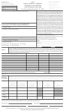 Form 61a202 - Public Service Company Property Tax Return For Railroad Car Line - 2012