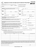 Form Pr-584-mn - Application For The New York State Income Tax Electronic Filing Program - 1999