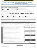 Form Il-1040 - Schedule Nr - Nonresident And Part-year Resident Computation Of Illinois Tax - 2011