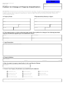 Form L-4100 - Petition For Change Of Property Classification - Michigan Department Of Treasury