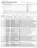 Form C-1030 - Order For Michigan Tax Forms - 200