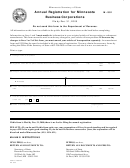 Form M-ss1 - Annual Registration For Minnesota Business Corporations