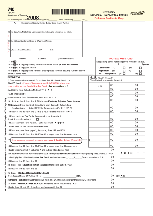 Printable Kentucky State Tax Forms Printable World Holiday