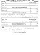 Form M-1040es - City Of Muskegon Estimated Income Tax Payment Voucher 2001 - State Of Michigan