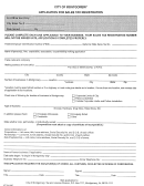 Application For Sales Tax Registration - City Of Montgomery, Alabama