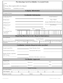 Purchasing Card Cardholder Account Form