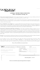 Form Opt-3 - Occupation Privilege Tax-personal Return