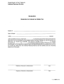 Form 6290 - Declaration - Deduction For Interest On Estate Tax