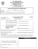 Form Csf-2 - Csf Remittance Form - City Of Charleston