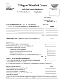 Indicidual Income Tax Return Form - State Of Ohio